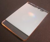 Photograph of a surface plasmon hologram