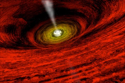 Artist's impression of a black hole