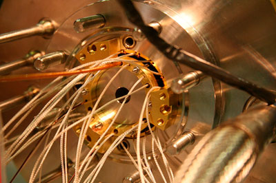 Part of the ALPHA experiment assembly at CERN