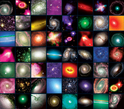A selection of galaxy images