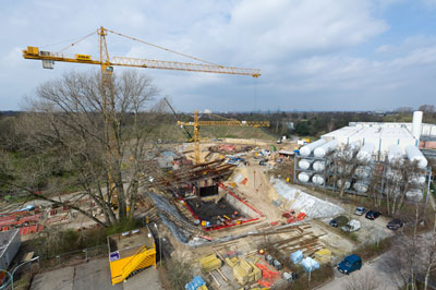 Construction site of the European X-ray Free Electron Laser