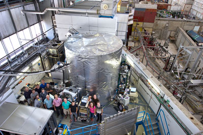 Photo of the CLOUD experiment