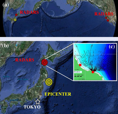 Map of radar stations