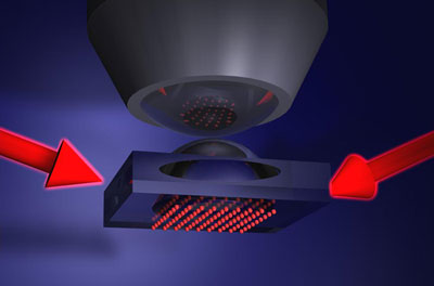 An illustration of the quantum-gas microscope