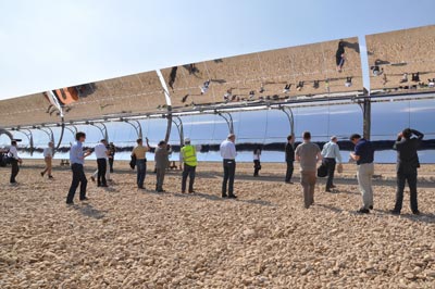 Photo of a Desertec solar-energy facility in Egypt