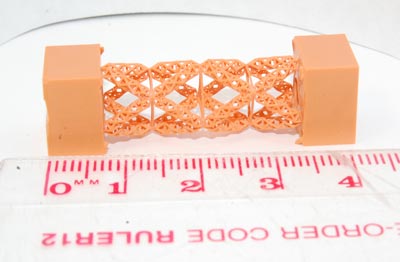 A photo of a generation-2 structure built from solid tubes