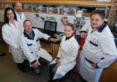 Photo of some of the TRIUMF development team