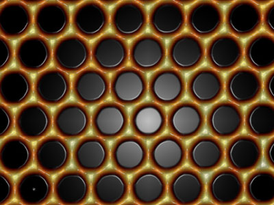 Artist's impression of artificial graphene