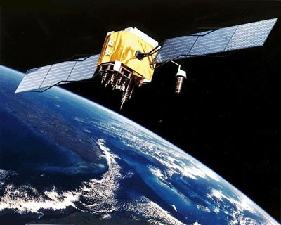 Artist's impression of a GPS satellite