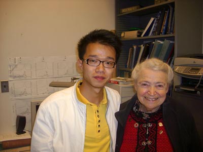 Photograph of Shuang Tang and Mildred Dresselhaus