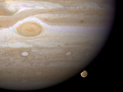 Photograph of Jupiter's moon Ganymede