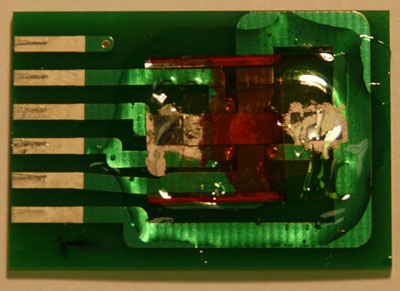 Photograph of the new magnetic sensor