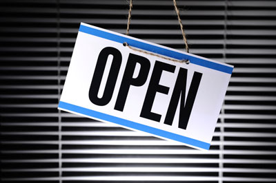 Open sign