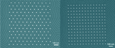 Nanoscale square and hexagonal arrays