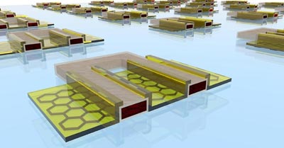 Illustration of the graphene inverter plus performance data