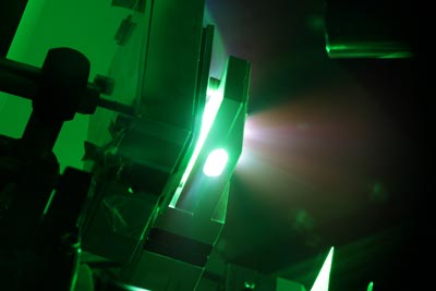 An image of the TRIDENT laser