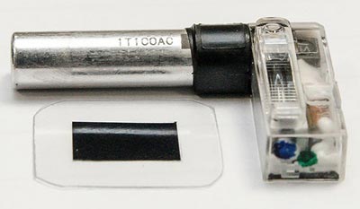 Photo of the new polymer capacitor