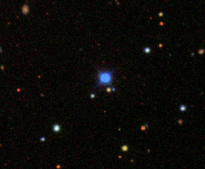 Telescope image of the white dwarf Giclas 29-38